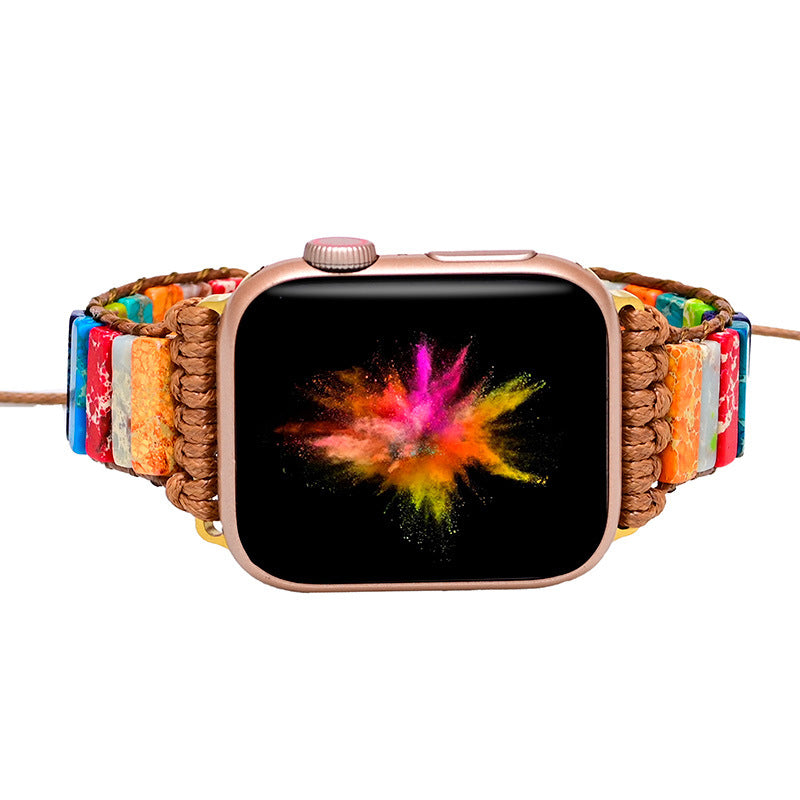 Wholesale Colorful Stone Simple Style Woven Art Watch Strap